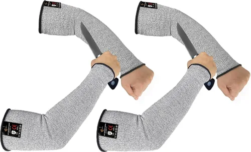 Vista 11 de Evridwear Mangas protectoras para brazos resistentes a los cortes, mangas de agricultores para hombres para trabajo, jardinería, agricultura