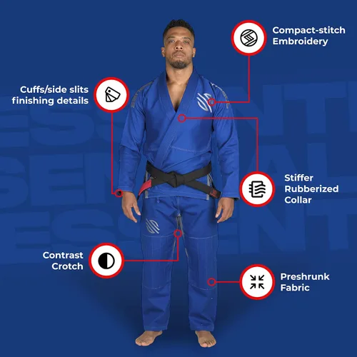 Vista 32 de Sanabul Essentials V.2 Ultra Light BJJ Jiu Jitsu Gi (ver guía especial de tallas)