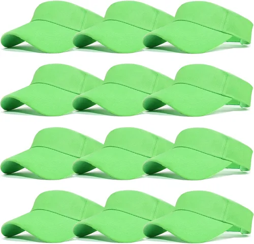 Vista 11 de Ultrafun Paquete de 12 sombreros con visera solar para mujeres y hombres