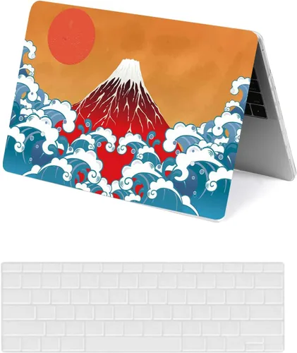 Vista 22 de Funda protectora para MacBook Air 2024 2023 de 15 pulgadas M2 M3 Retina/Touch ID A2941 A3114, carcasa rígida de plástico negro para laptop y León 801