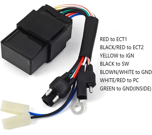 Vista 8 de Bobina de encendido y caja CDI (8 pines/línea) Bujía para Polaris Sportsman 500 1996 1997 1998 1999 2000 2001 3085564 3085228