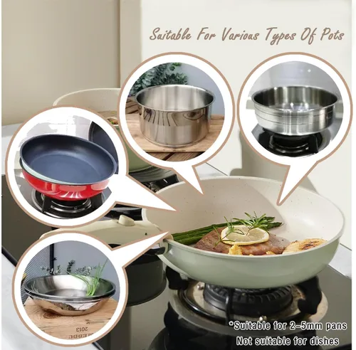 Vista 4 de Mango extraíble blanco con almohadilla para espátula, mango desmontable para ollas y sartenes, mango de sartén extraíble, olla universal, repuesto