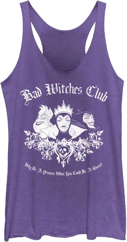Vista 2 de Disney Camiseta sin mangas con espalda cruzada para mujer Villains Bad Witch Club Tri-Blend