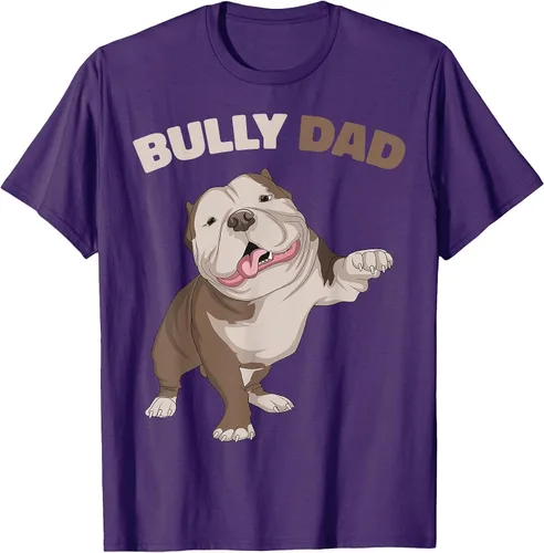 Vista 31 de American Bully Dad Dog Owner Father Funny Men T-Shirt Asphalt Grey