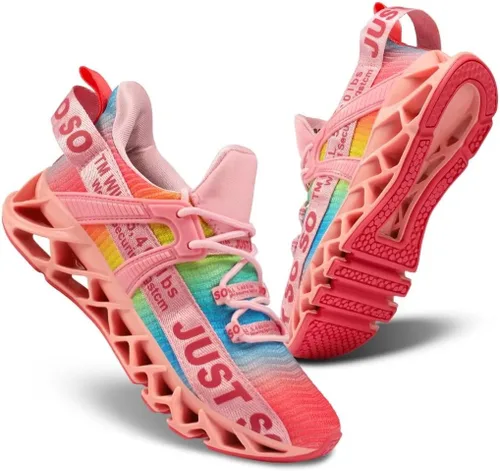 Vista 2 de Umyogo Zapatos deportivos, antideslizantes, para caminar, para mujer