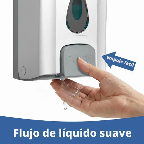 Vista 3 de Dispensador de jabón comercial, 33.8oz montaje en pared, con cerradura Blanco