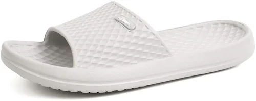 Vista 13 de FUNKYMONKEY - Sandalias de baño para mujer, sandalias para el interior del hogar, playa, antideslizantes