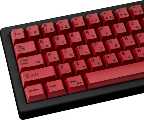Vista 8 de Teclas japonesas negras de PBT, teclas de teclado de estilo Negro Japonés