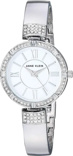 Vista 3 de Anne Klein Juego de reloj y pulsera acentuados de cristal prémium para mujer