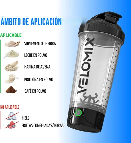 Vista 9 de VELOMIX Botella agitadora de proteínas eléctrica - 24 oz Recargable USB-C Vasos agitadores a prueba de fugas para batidos de proteínas