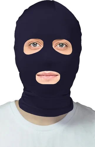 Vista 15 de VSVO Máscara de capucha Zentai con ojos abiertos y boca