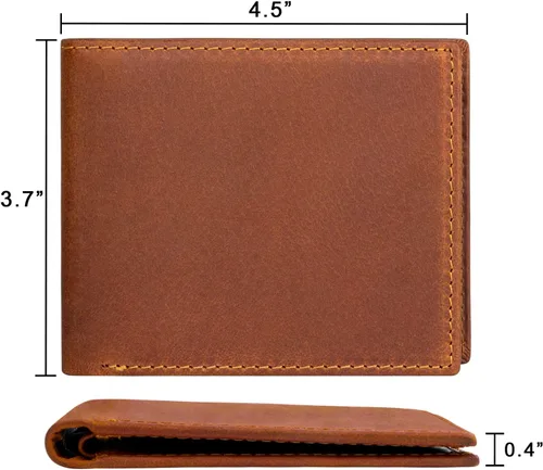 Vista 2 de awofer Cartera personalizada personalizada cartera grabada para hombres cartera de fotos
