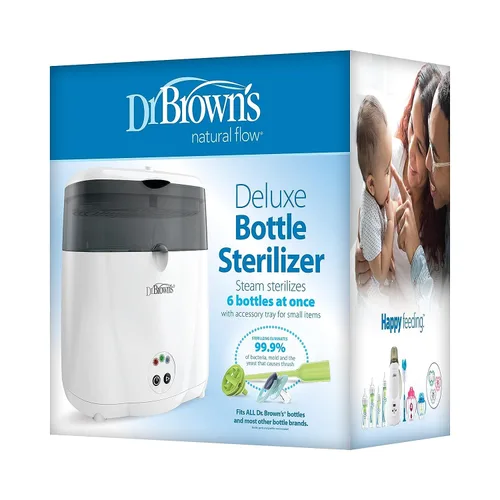Vista 9 de Dr. Brown's Natural Flow MilkSPA - Calentador de leche materna y biberones con esterilizador eléctrico Dr. Brown's Deluxe para biberones y otros