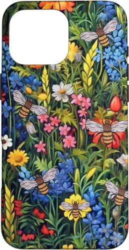 Vista 18 de Funda para iPhone 12 mini Bees And Wildflowers