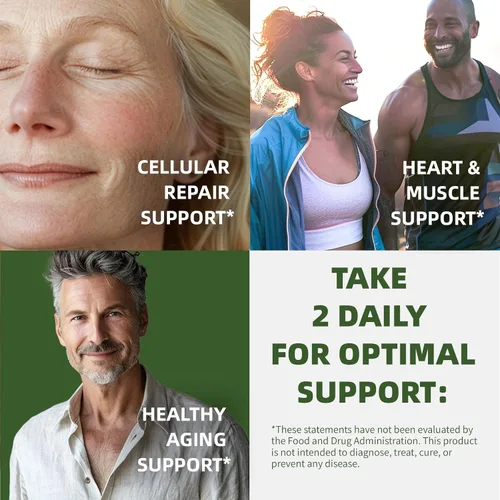 Vista 6 de Suplemento NAD+ con ribósido de nicotinamida y resveratrol 900 mg – Apoyo antienvejecimiento para mujeres y hombres, alternativa NMN, vegano sin OMG