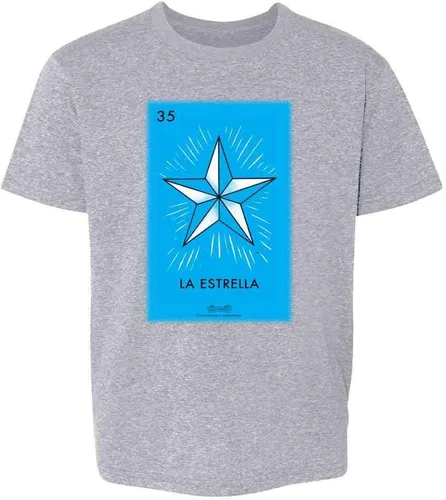 Vista 11 de Pop Threads La Estrella Star Loteria Card Mexican Bingo - Camiseta para niños y niñas Camiseta de manga larga Negro