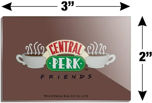 Vista 3 de Friends Central Perk Logo Rectángulo Acrílico Refrigerador Imán