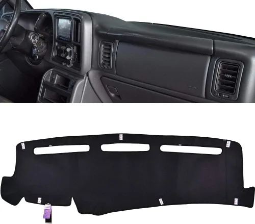 Vista 16 de XUKEY Alfombra de Cubierta para Tablero de Mandos para Land Rover LR3 LR4 Range Rover Sport 2006-2009 Accesorios para Coche Protector contra Rayos