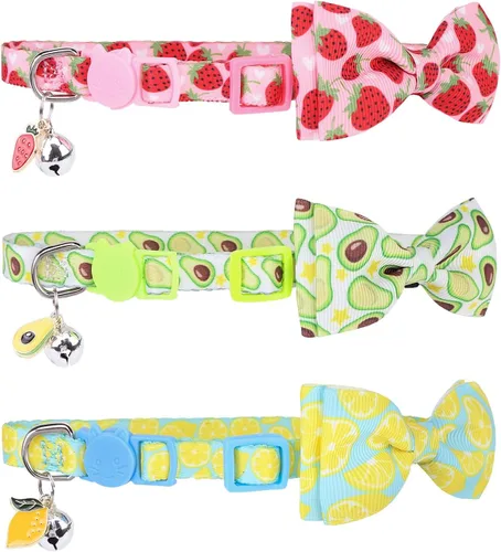 Vista 38 de PUPTECK Airtag - Collar de gato ajustable con campanas, collar de gatito ajustable para niñas y niños pequeños, cachorro, conejito, bonito accesorio