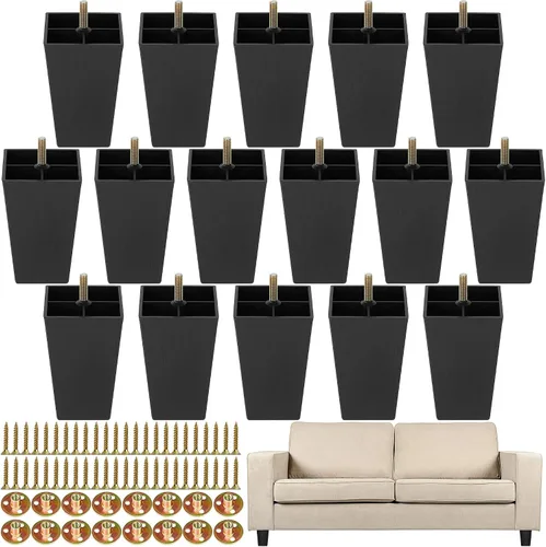 Vista 18 de TURSTIN Patas de muebles de 2 pulgadas, reemplazo de sofá de plástico, 8
