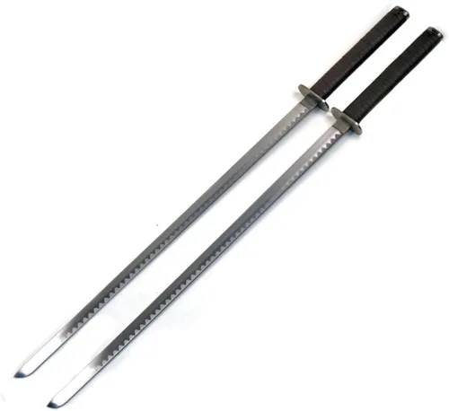 Vista 4 de Ace Martial Arts Supply dos espadas ninjas con vaina doble