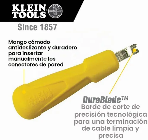 Vista 4 de Klein Tools VDV026-212 Kit de instalación coaxial con herramienta de engarzado, cortador de cables, pelacables y conectores F con bolsa