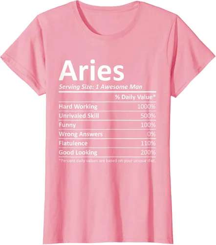 Vista 12 de ARIES Nutrition - Camiseta divertida de regalo con nombre personalizado para cumpleaños, Negro, S