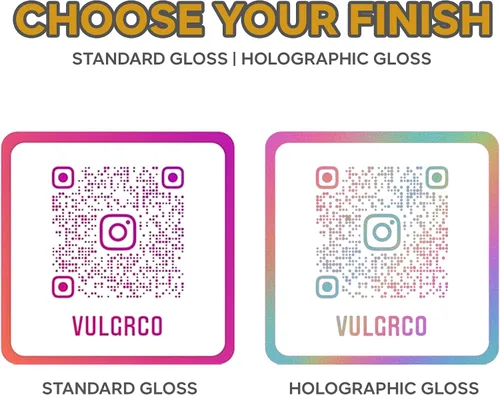 Vista 3 de VulgrCo Diseño Personalizado Haz Tus Propias Calcomanías Pegatinas Personalizadas Texto Nombre Imagen Foto Código QR - Hecho en Estados Unidos