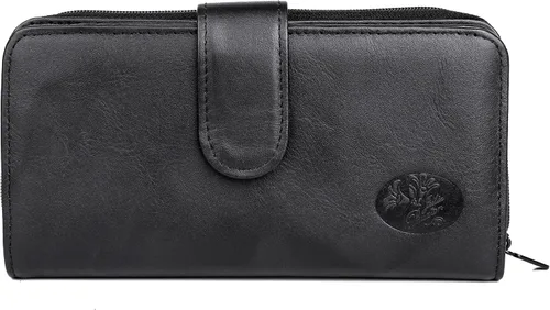 Vista 3 de Billetera de chequera Julia Buxton Heiress, Negro