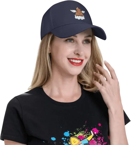 Vista 6 de Cute Angel Poo Baseball Cap for Men Women Classic Solid Color Adjustable Dad Hat