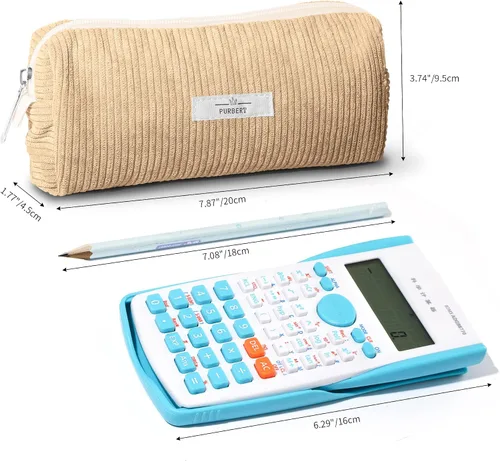 Vista 3 de Bolsa para Lápices Estuche para Bolígrafos, Organizador Pequeño de Pana Suave para Lápices con Cremallera, Lindo Estuche para Lápices Artículos