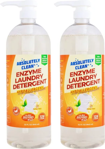 Vista 5 de Increíble detergente para ropa a base natural, potentes enzimas naturales, fabricado en Estados Unidos (botella de 128 onzas)