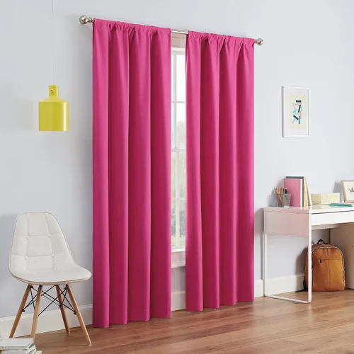 Vista 19 de ECLIPSE Kendall - Cortina térmica opaca moderna con bolsillo para cortinero, para dormitorio o sala de estar (1 panel), 42 x 54 pulgadas, alcachofa