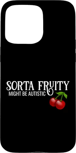 Vista 31 de Sorta Fruity Autistic Bisexual Queer Lesbian Autism Cherry Case for iPhone 16