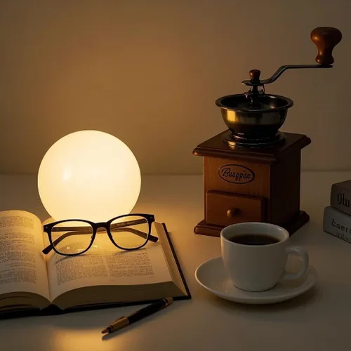 Vista 3 de Luz de bola LED, luz de orbe brillante de 6 pulgadas, lámpara de globo recargable, luces de estado de ánimo regulables con control remoto, lámpara