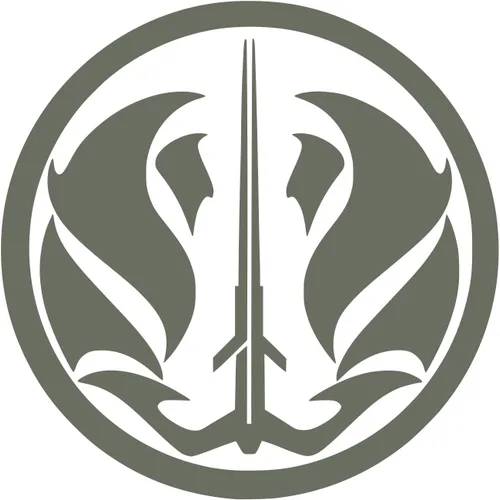 Vista 4 de Blk The Gray Jedi Code Insignia - Calcomanía de vinilo para impresiones, URI431-B, para coches, camiones, SUV, camionetas, paredes, ventanas Negro