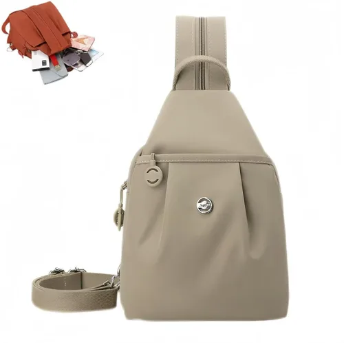 Vista 11 de Bolsa de viaje impermeable de 2 vías, mochila convertible, bolsa de trabajo antirrobo para mujer, 11.8x8.3x5.5 in, Azul, Grande, Minimalista