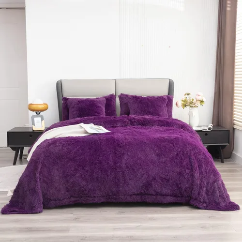 Vista 21 de YUSOKI manta de piel sintética extrasuave con pelos largos, transpirable, de 50 x 60 pulgadas, mullida, acogedora y cómoda, de microfibra de lujo