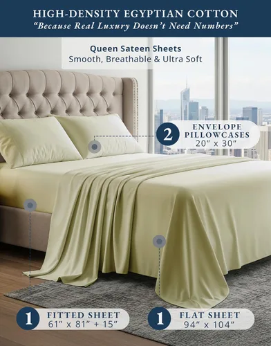 Vista 133 de LANE LINEN - Sábanas individual 100% algodón egipcio suave, cómodo y grueso de calidad de hotel, costuras reforzadas totalmente elásticas, sin