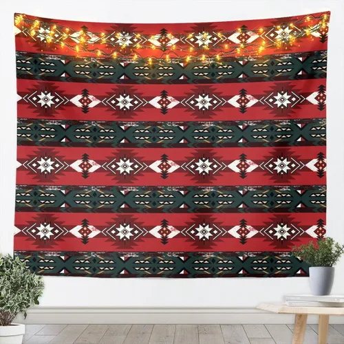 Vista 9 de Tapiz de vaca de las tierras altas, tapices aztecas nativos del suroeste, animales de granja, arte exótico nórdico, atrapasueños, arte de pared