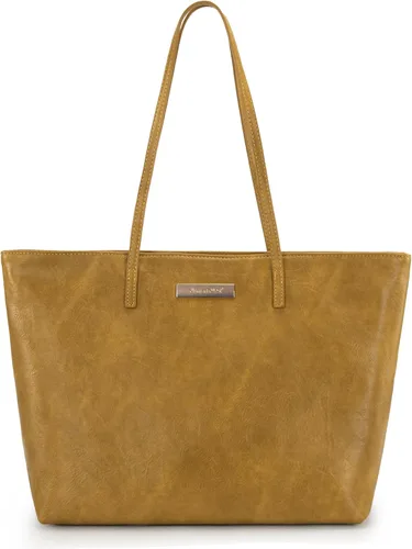 Vista 7 de Montana West Bolsos medianos de hombro para mujer con cremallera, bolso ligero de todos los días para trabajo, viaje o compras