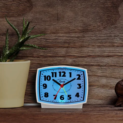 Vista 2 de Equity 33100 - Reloj despertador analógico silencioso eléctrico con esfera iluminada