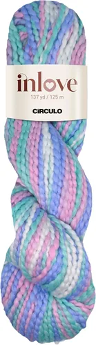 Vista 25 de Circulo Inlove Slim, 100% algodón brasileño, hilo para ganchillo y tejido, hilo suave para bebé, peso DK #3, color 1317, color solar