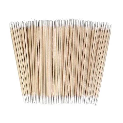 Vista 9 de Eyxformula 1000 unidades de hisopos de algodón puntiagudos, bastoncillos de algodón de 4 pulgadas para microblading con palos de madera, suministros