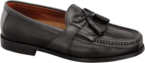 Vista 2 de Johnston & Murphy Mocasines con borlas de Aragón para hombre Negro
