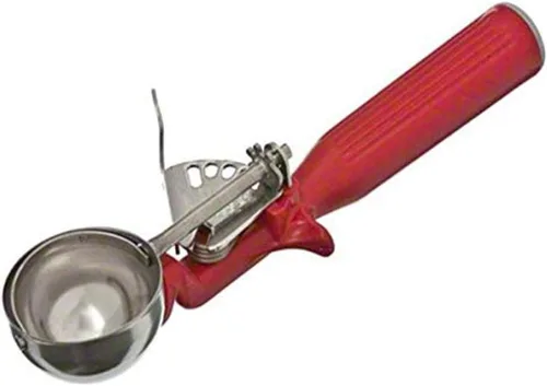 Vista 4 de Cuchara de helado Vollrath, acero inoxidable, tamaño 6, Negro