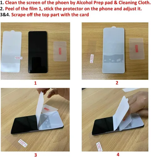 Vista 5 de LOOKSEVEN Paquete de 3 protectores de pantalla de poliuretano termoplástico suave transparente compatibles con Google Pixel 6, película protectora