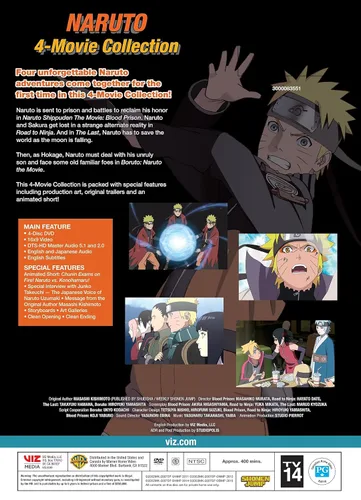 Vista 3 de Naruto 4-Movie Collection (DVD)