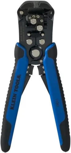 Vista 10 de Klein Tools 80013 Pelacables / Crimpadora de trinquete, kit de herramientas de crimpado eléctrico con pelacables automático y crimpadora