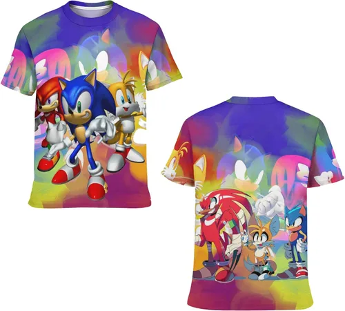 Vista 2 de KCNMEYY Camiseta de manga corta 3D de ancho completo para adolescentes, diseño moderno y fresco, unisex, adecuada para el uso diario